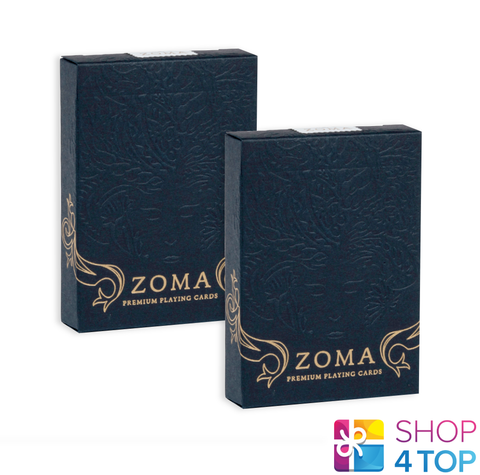 2 Zoma Decks Playing Cards Art Of Play Magic Tricks Poker USa Black Premium NEW