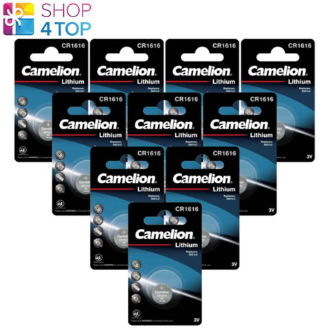 10 Camelion Cr1616 Batteries Lithium 3V Coin Cell Dl1616 Ecr1616 1Bl 2028 NEW