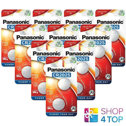 20 Panasonic Lithium Power Cr2025 Batteries 3V Dl2025 Exp 2030 Indonesia NEW