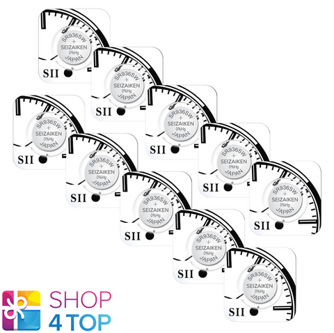 10 Seiko Seizaiken Watch Batteries 394 Sr936Sw Sr45 Silver Oxide 1.55V 2026 NEW
