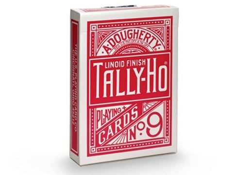 2 Decks Bicycle Tally Ho Circle Playing Cards Standard Index Linoid 1 Red 1 Blue
