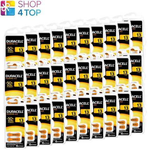 180 Duracell Activair Hearing Aid Batteries Size 13 Zinc Air 1.45V Mercury Free