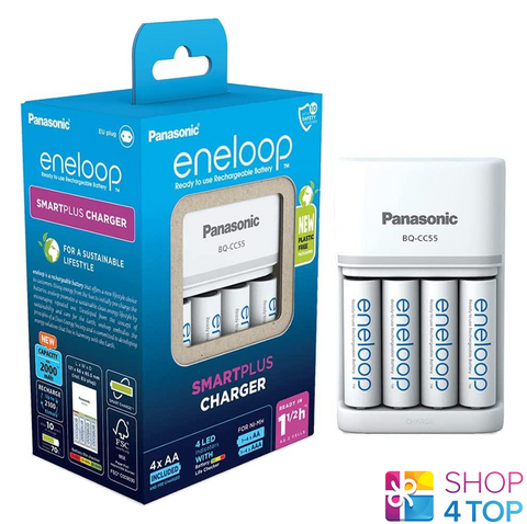 Panasonic Eneloop BQ-CC55 smart & quick (& 4xAA batteries) Battery charger