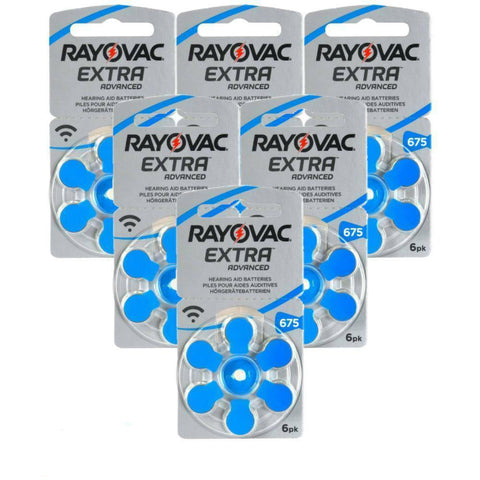 36 Rayovac Extra Advanced Size 675 Mf Pr44 Hearing Aid Batteries 1.45V Zinc Air