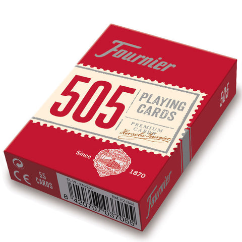 6 Decks Fournier 505 Plastic Coated Poker Playing Cards 3 Red 3 Blue Standard