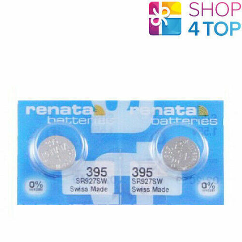 2 Renata 395 Sr927Sw Batteries Silver 1.55V Watch Swiss Made NEW