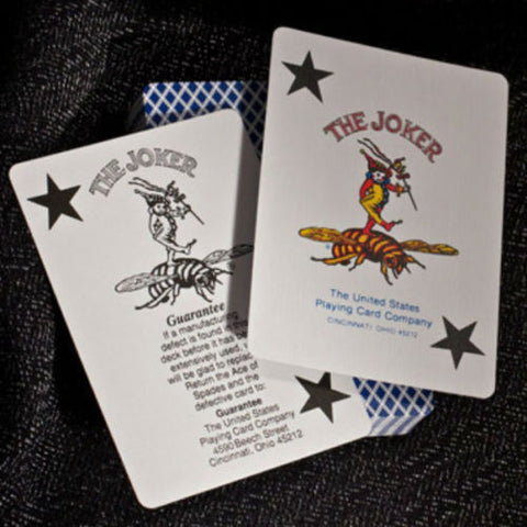4 Decks Bee Jumbo Index Playing Cards 2 Red 2 Blue Poker USpcc NEW