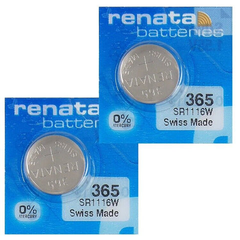 2 Renata 365 Silver Oxide Batteries Sr1116W Coin Cell Button 1.55V 10Bl