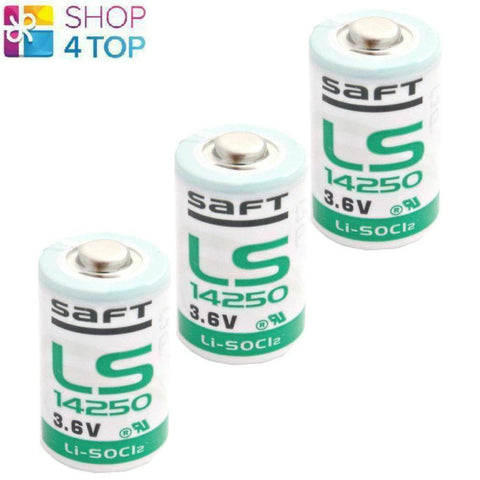 3 Premium Ls 14250 1/2Aa 3.6V Lithium Battery Bobbin Cell Lisocl2 Size 1/2 Aa NEW
