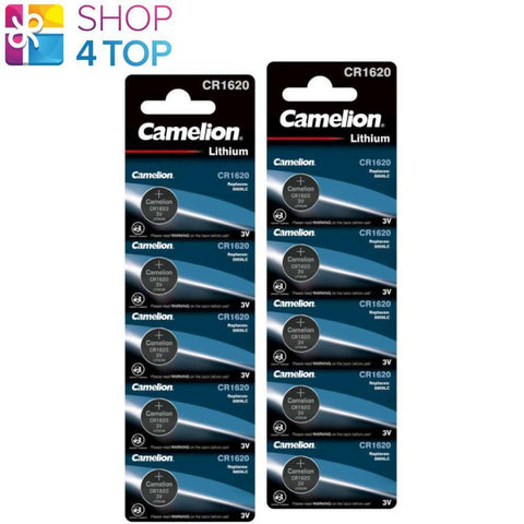 10 Camelion Cr1620 Batteries Lithium 3V Coin Cell Dl1620 Ecr1620 5Bl Exp 2033