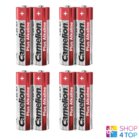 8 Camelion Aa Plus Alkaline Batteries Lr06 Mn1500 Am3 E91 1.5V 2Sh NEW