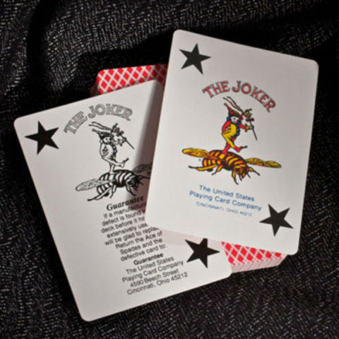 4 Decks Bee Jumbo Index Playing Cards 2 Red 2 Blue Poker USpcc NEW
