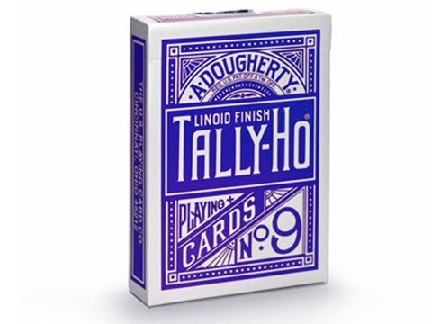 2 Decks Bicycle Tally Ho Circle Playing Cards Standard Index Linoid 1 Red 1 Blue