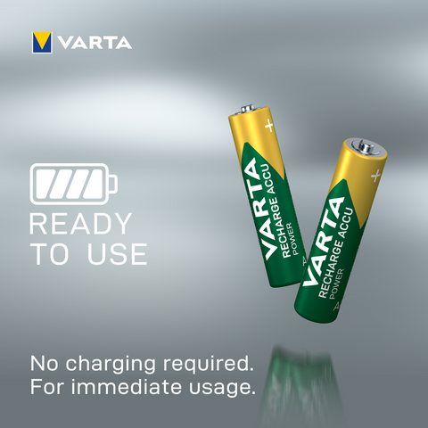 4 Varta Recharge Accu Power Aaa Lr03 Batteries 550Mah Nimh Hr03 1.2V 4Bl NEW
