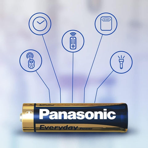 4 Panasonic Everyday Power Aaa Lr03 Alkaline Batteries 1.5V E92 4Bl Exp 2031