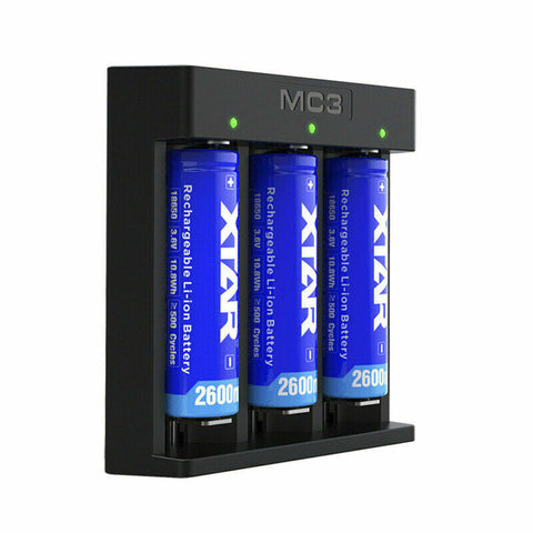 Xtar Mc3 Micro USb Li-Ion Battery Charger Cylindrical Batteries