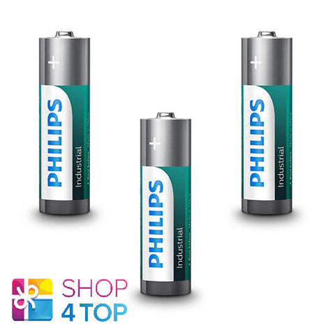 3 Philips Industrial Alkaline Aa Batteries Lr6 Mignon Battery Exp 2032 NEW