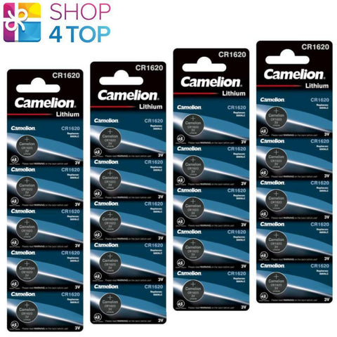 20 Camelion Cr1620 Batteries Lithium 3V Coin Cell Dl1620 Ecr1620 5Bl Exp 2033