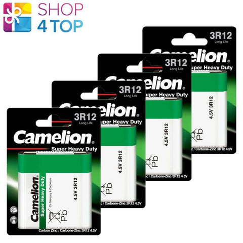 4 Camelion 3R12 Batteries Long Life Super Heavy Duty 3Lr12 2000Mah 1Bl 2025