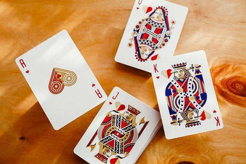 2 Dkng Red Wheel Decks Playing Cards Magic Tricks Poker USa Art Of Play Aop006