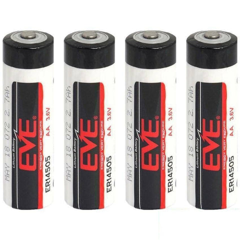 4 Eve Er14505 Ls14500 Std Aa Batteries 3.6V Bobbin Cell Lisocl2 Lithium Bulk