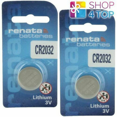 2 Renata Cr2032 Lithium Batteries 3V Cell Coin Button Dl2032 Exp 2030 NEW