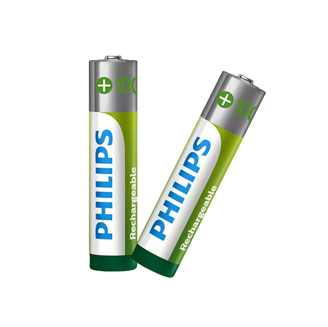 12 Philips Rechargeable Aaa Batteries Nimh Hr03 1000 Mah Battery 4Bl 1.2V NEW