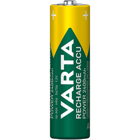 4 Varta Aa Recharge Accu Power Batteries Lr6 2400Mah Nimh Mignon 4Bl 1.2V NEW