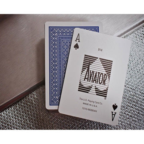 4 Decks Aviator Jumbo Index Poker Playing Cards 2 Red 2 Blue Magic Tricks NEW