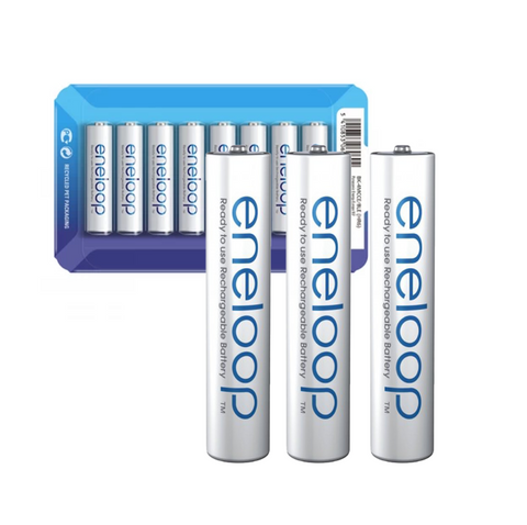 3 Panasonic Eneloop Rechargeable Aaa R03 Batteries Blister 1.2V 800Mah