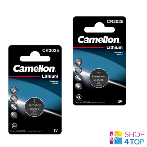 2 Camelion Cr2025 Batteries Lithium 150Mah 3V Coin Cell Dl2025 1Bl Exp 2028 NEW