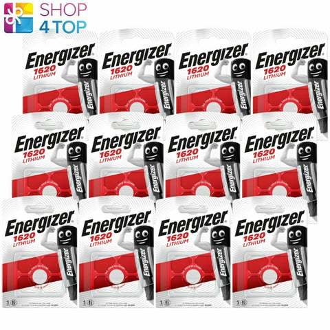 12 Energizer Cr1620 Lithium Batteries 3V Coin Cell Dl1620 Exp 2029 NEW