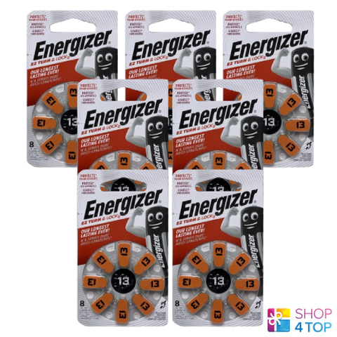 56 Energizer 13 Mf Pr48 Hearing Aid Batteries Powerseal 1.45V Zinc Air NEW