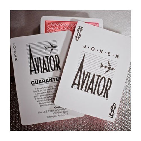 4 Decks Aviator Jumbo Index Poker Playing Cards 2 Red 2 Blue Magic Tricks NEW