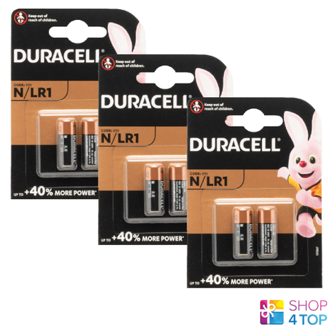 6 Duracell Alkaline Lr1 Lr01 Batteries 1.5V N Kn Am5 4001 Exp 2029 NEW