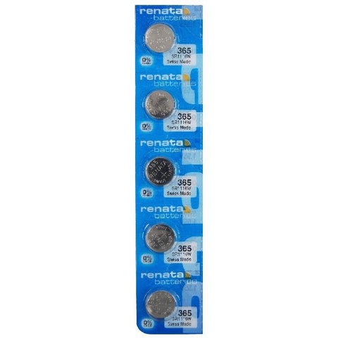 5 Renata 365 Silver Oxide Batteries Sr1116W Coin Cell Button 1.55V 10Bl