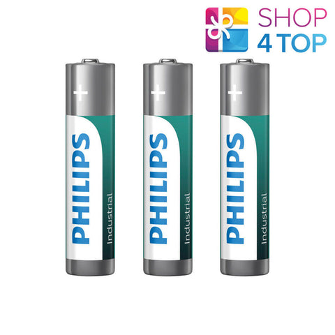 3 Philips Industrial Alkaline Aaa Batteries Lr03 Micro Battery Exp 2033 NEW