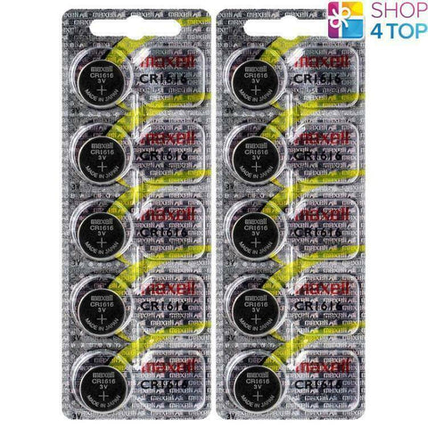 10 Maxell Cr1616 Lithium Batteries 3V Coin Cell Ecr1616 Hologram Exp 2029 NEW