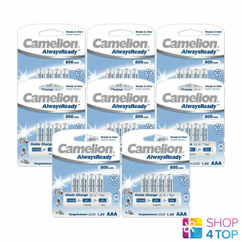 32 Camelion Aaa Rechargeable Batteries Always Ready 800Mah 4Bl Nimh White NEW