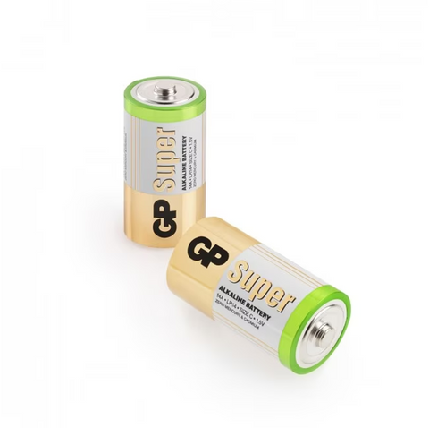 6 Gp Super C Alkaline Battery 14A Lr14 1.5V No Mercury And Cadmium Exp 2030
