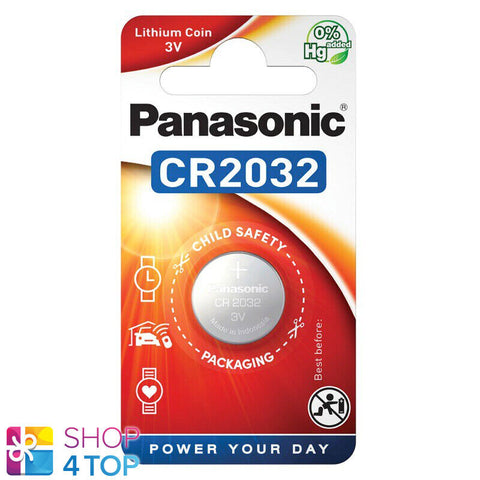 Panasonic Cr2032 Lithium Battery 3V Cell Coin Button 1Bl Blister Exp 2034 NEW