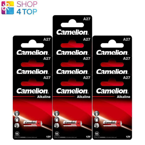 10 Camelion A27 Alkaline Batteries Lr27A Mn27 12V No Mercury 16Mah 1Bl 2024 NEW