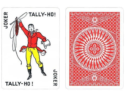 4 Decks Bicycle Tally Ho Circle 2 Red 2 Blue Playing Cards NEW