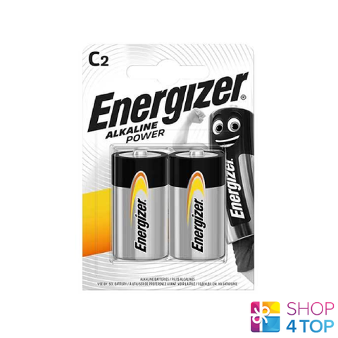 2 Energizer C Alkaline Power Lr14 Battery 1.5V Baby R14 Mn1400 Am2 E93 NEW