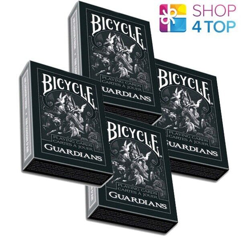 4 Decks Bicycle Guardians Playing Cards By Theory 11 USpcc Made In USa NEW