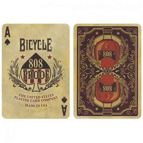 4 Decks Bicycle Bourbon 808 Proof Playing Cards Kentucky Whiskey Made In USa NEW