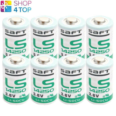 8 Premium Ls 14250 1/2Aa 3.6V Lithium Battery Bobbin Cell Lisocl2 Size 1/2 Aa NEW