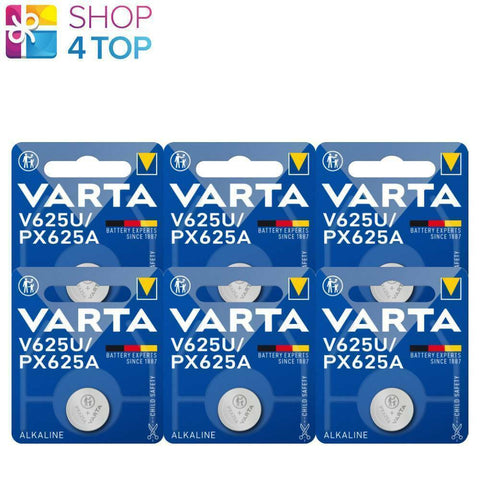 6 Varta V625U Alkaline Batteries Lr9 1.5V Original Blister Made China 1Bl 2027