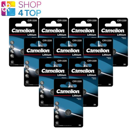 10 Camelion Cr1220 Batteries Lithium 3V Coin Cell Dl1220 Ecr1220 1Bl 2031 NEW