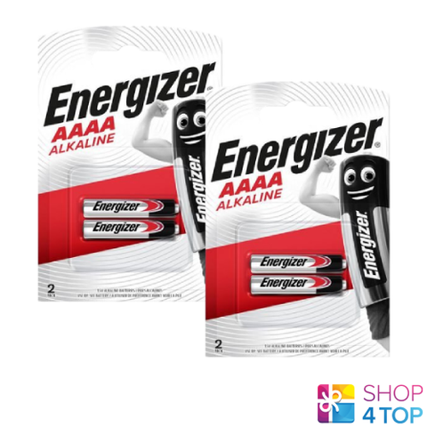 4 Energizer Aaaa Lr8D425 Alkaline Batteries Mn2500 25A 1.5V 12